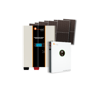 8kW Solar System Package with 1 10kWh lithium battery, a 8kW inverter and 8 550W panels
